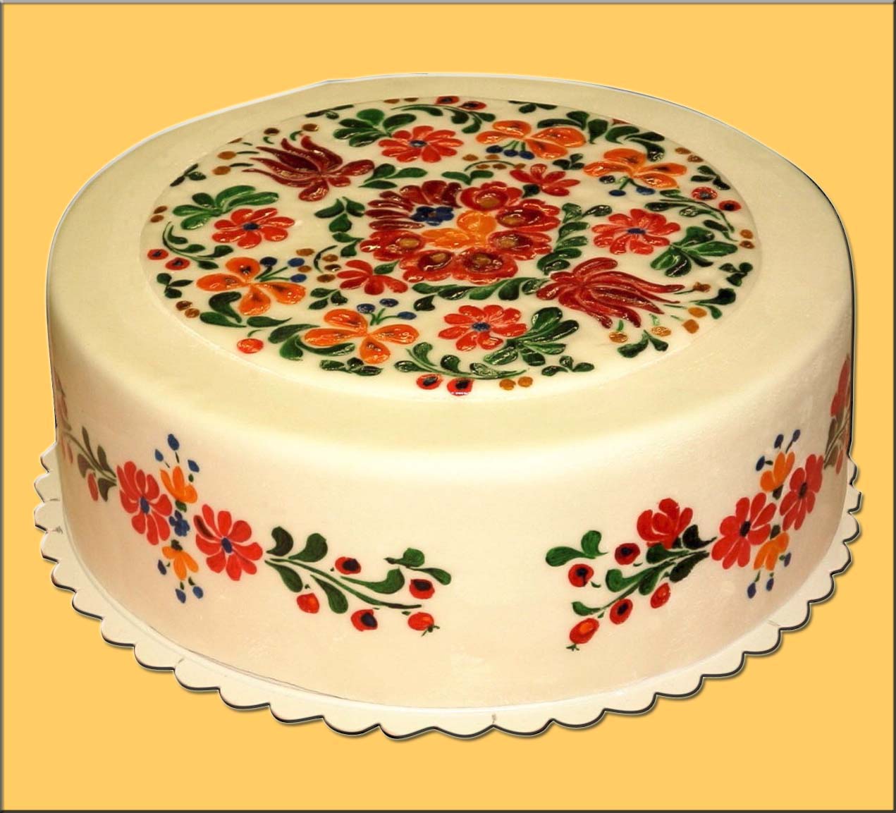 Painted cakes